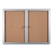 Enclosed Bulletin Board w/ Two Doors (5' W x 3' H)